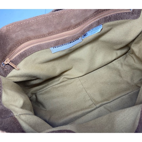 Francesco Biasia Tan Suede Fringe Shoulder Bag - Picture 10 of 10
